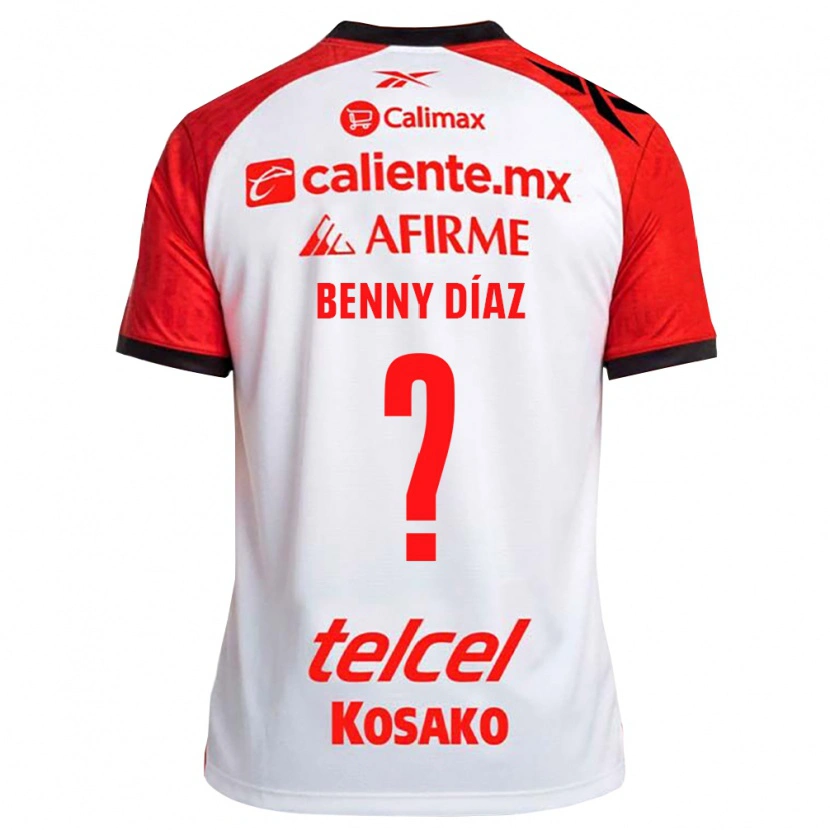 Danxen Homem Camisola Benny Diaz #0 Vermelho Branco Preto Alternativa 2026/27 Camisa