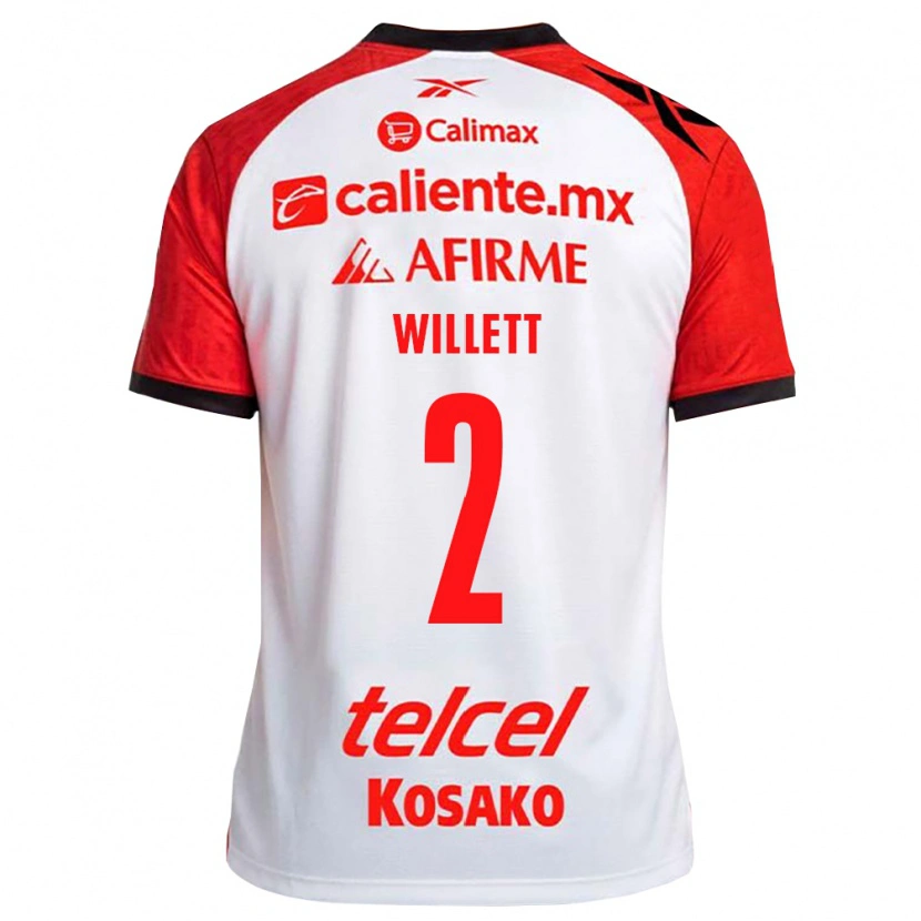 Danxen Homem Camisola Adyson Willett #2 Vermelho Branco Preto Alternativa 2026/27 Camisa