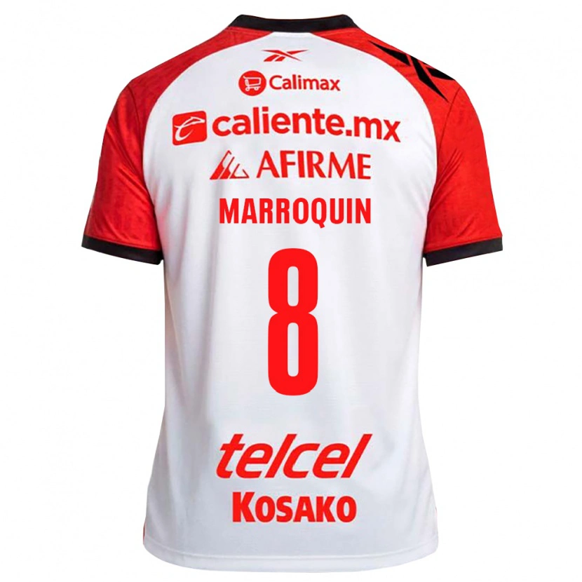 Danxen Homem Camisola Ammanda Marroquin #8 Vermelho Branco Preto Alternativa 2026/27 Camisa