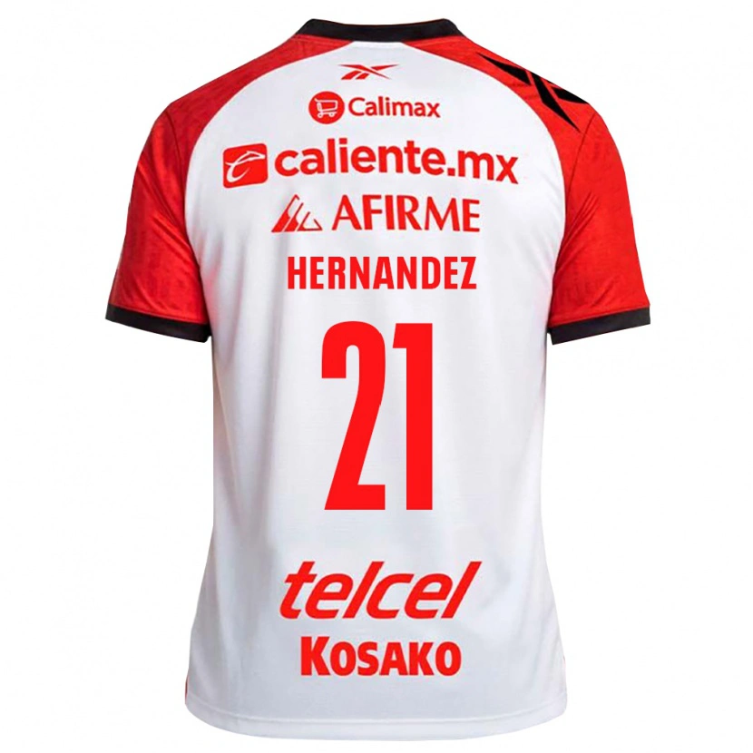 Danxen Homem Camisola Inglis Hernandez #21 Vermelho Branco Preto Alternativa 2026/27 Camisa