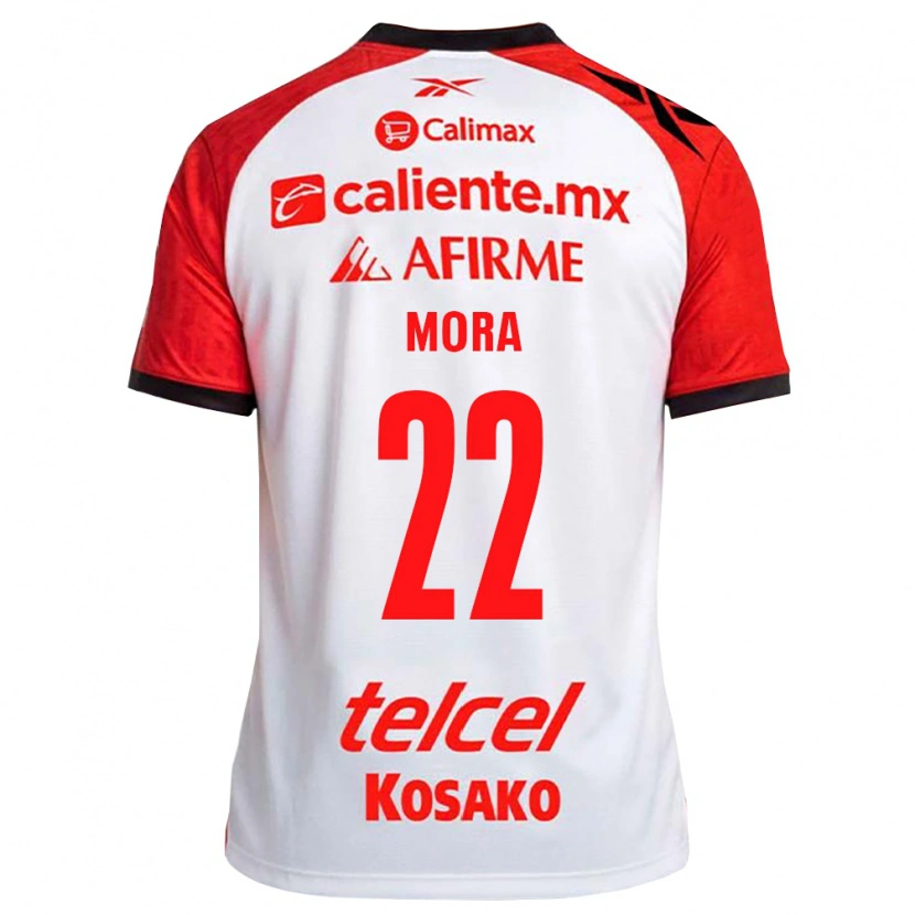 Danxen Homem Camisola Bianca Mora #22 Vermelho Branco Preto Alternativa 2026/27 Camisa
