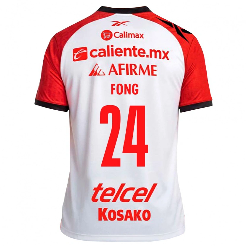 Danxen Homem Camisola Michel Fong #24 Vermelho Branco Preto Alternativa 2026/27 Camisa