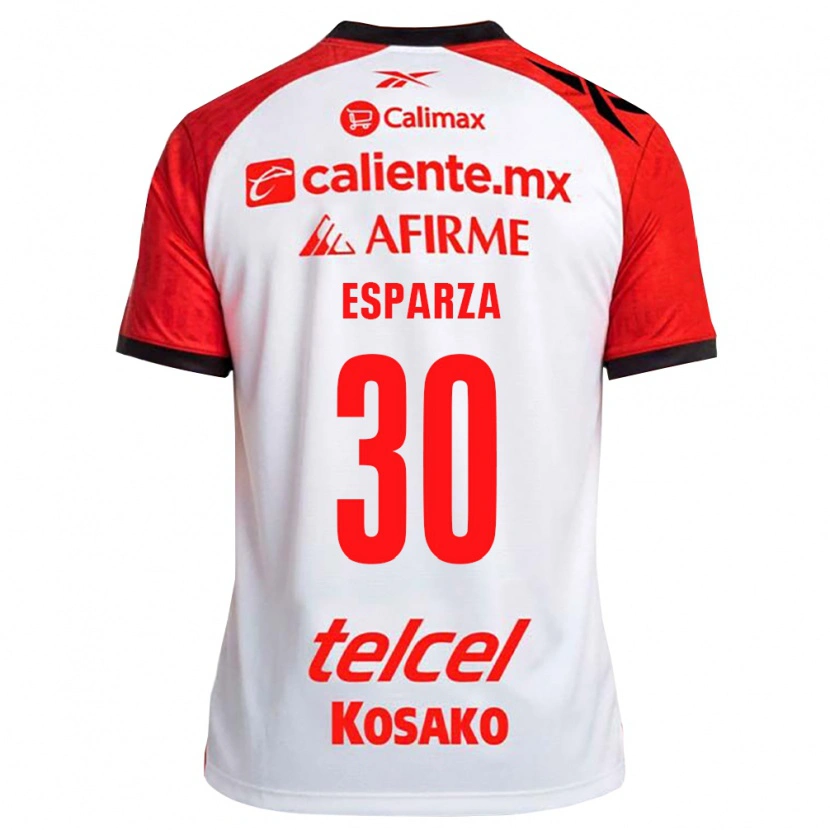 Danxen Homem Camisola Litzy Esparza #30 Vermelho Branco Preto Alternativa 2026/27 Camisa