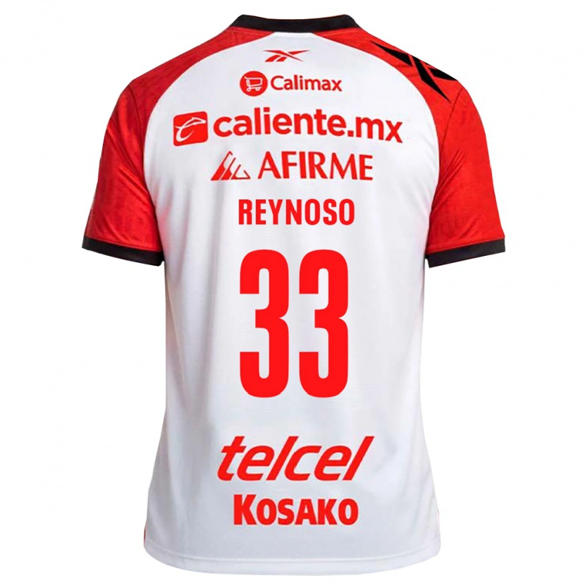 Danxen Homem Camisola Emanuel Reynoso #33 Vermelho Branco Preto Alternativa 2026/27 Camisa
