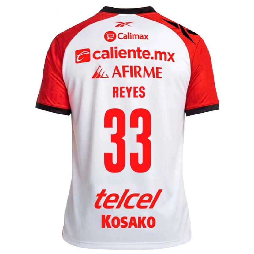 Danxen Homem Camisola Jazmín Reyes #33 Vermelho Branco Preto Alternativa 2026/27 Camisa