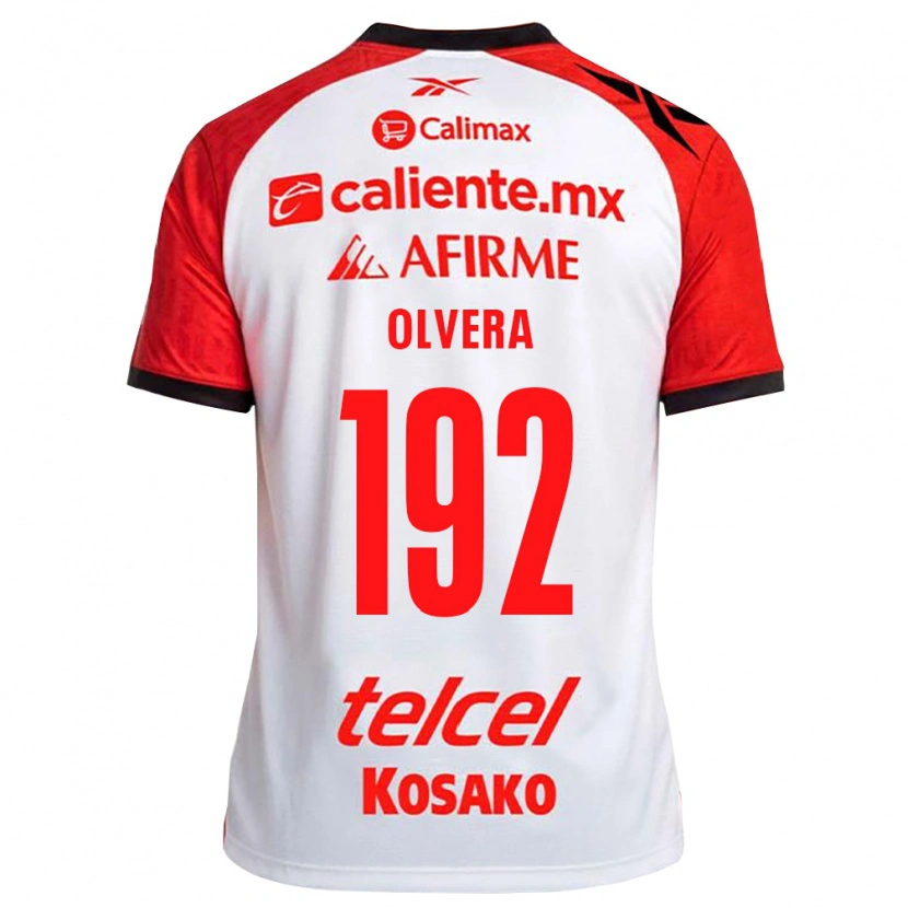 Danxen Homem Camisola Ian Olvera #192 Vermelho Branco Preto Alternativa 2026/27 Camisa