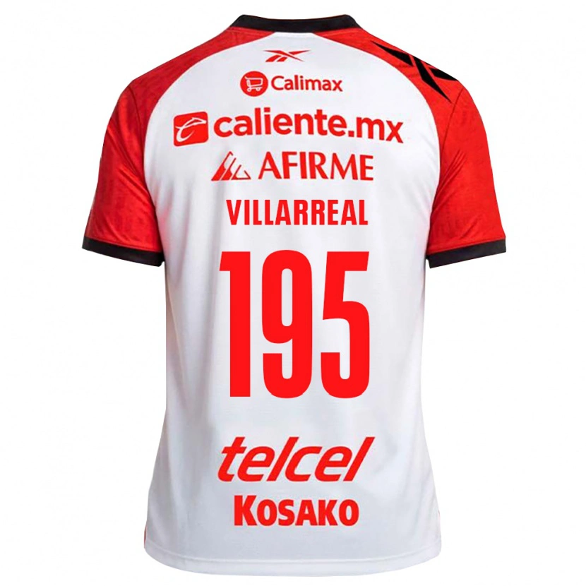 Danxen Homem Camisola Óscar Villarreal #195 Vermelho Branco Preto Alternativa 2026/27 Camisa