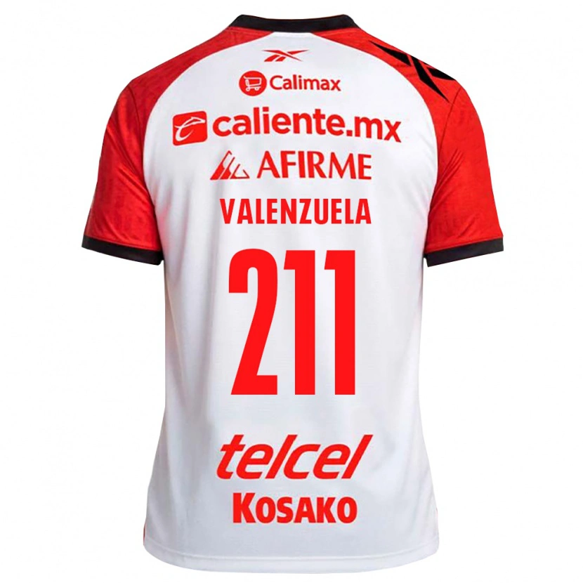 Danxen Homem Camisola Aldieri Valenzuela #211 Vermelho Branco Preto Alternativa 2026/27 Camisa