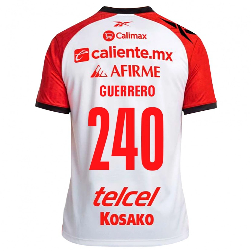 Danxen Homem Camisola Román Guerrero #240 Vermelho Branco Preto Alternativa 2026/27 Camisa