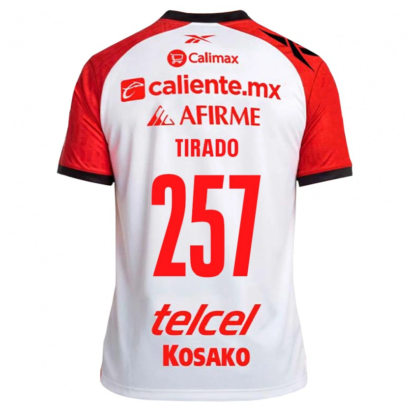 Danxen Homem Camisola Daniel Tirado #257 Vermelho Branco Preto Alternativa 2026/27 Camisa