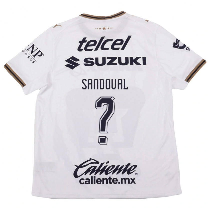 Danxen Homem Camisola Kevin Sandoval #0 Branco Preto Marrom Alternativa 2026/27 Camisa