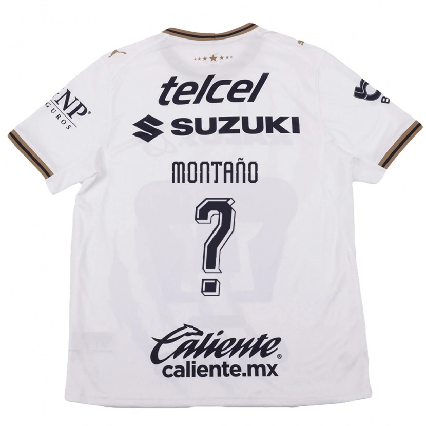 Danxen Homem Camisola Leider Montaño #0 Branco Preto Marrom Alternativa 2026/27 Camisa