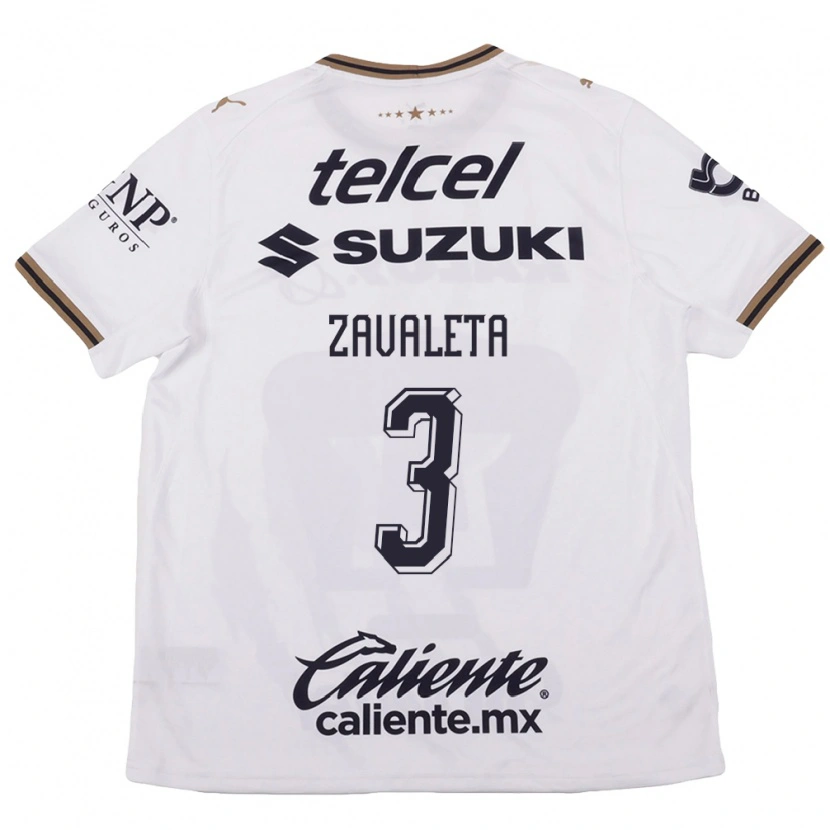 Danxen Homem Camisola Rebeca Zavaleta #3 Branco Preto Marrom Alternativa 2026/27 Camisa
