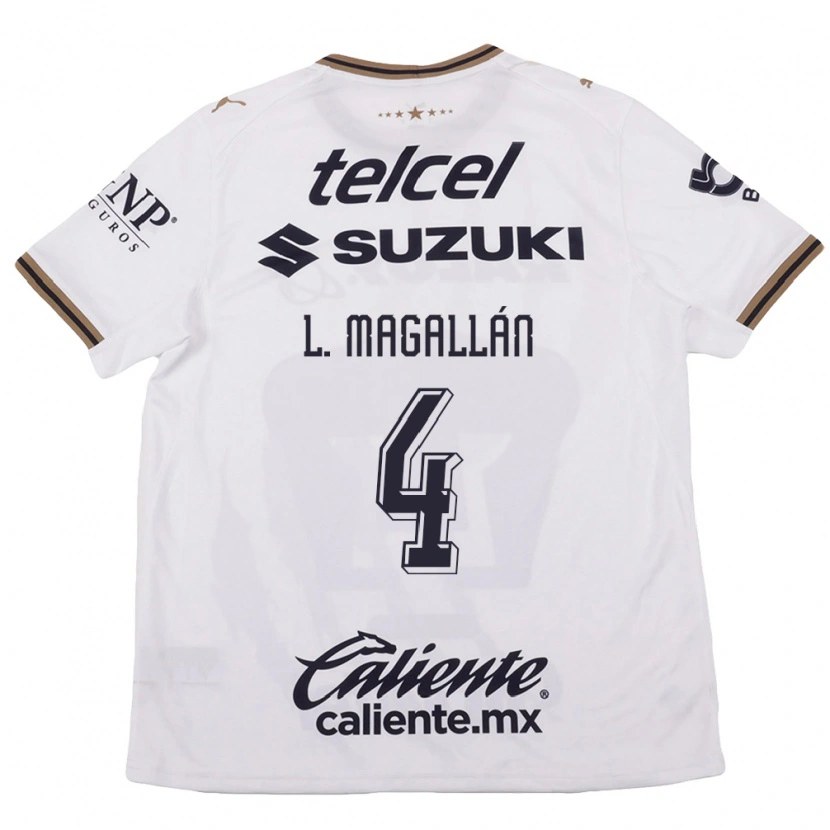 Danxen Homem Camisola Lisandro Magallan #4 Branco Preto Marrom Alternativa 2026/27 Camisa