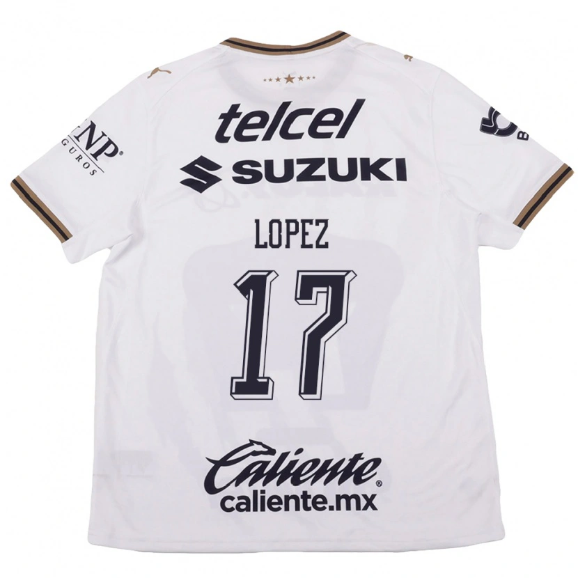 Danxen Homem Camisola Leonel Lopez #17 Branco Preto Marrom Alternativa 2026/27 Camisa