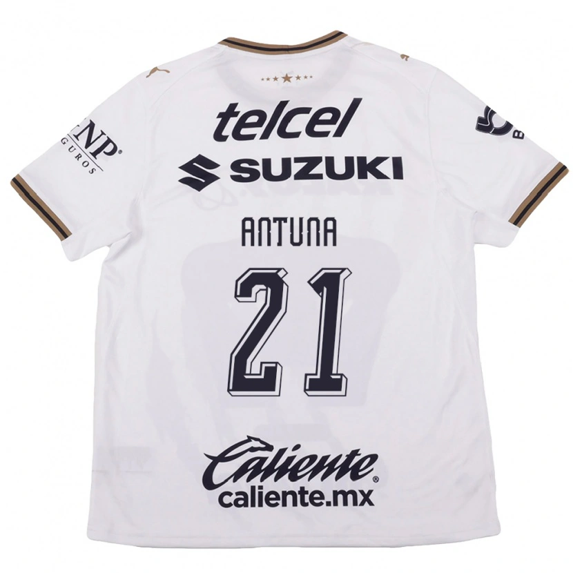 Danxen Homem Camisola Uriel Antuna #21 Branco Preto Marrom Alternativa 2026/27 Camisa