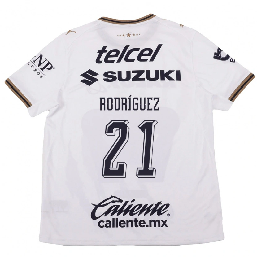 Danxen Homem Camisola Michell Rodriguez #21 Branco Preto Marrom Alternativa 2026/27 Camisa