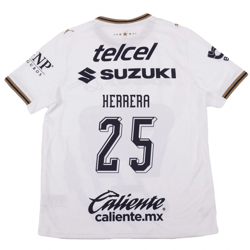 Danxen Homem Camisola Laura Herrera #25 Branco Preto Marrom Alternativa 2026/27 Camisa