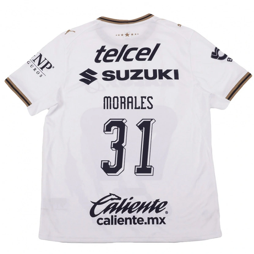 Danxen Homem Camisola Robert Morales #31 Branco Preto Marrom Alternativa 2026/27 Camisa