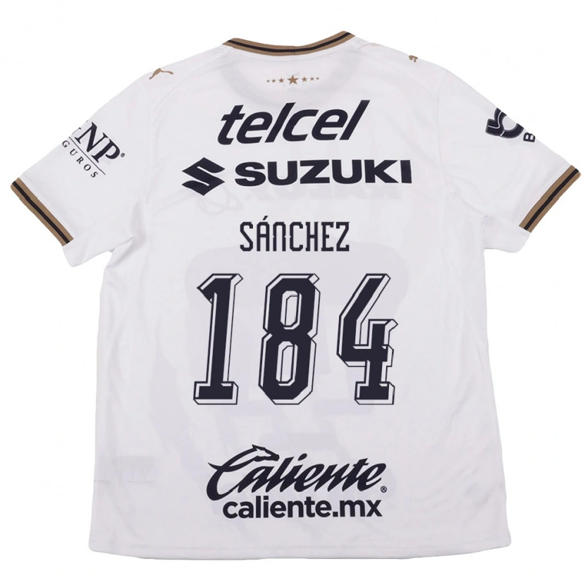 Danxen Homem Camisola Manuel Sánchez #184 Branco Preto Marrom Alternativa 2026/27 Camisa