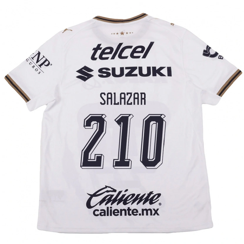 Danxen Homem Camisola Jared Salazar #210 Branco Preto Marrom Alternativa 2026/27 Camisa