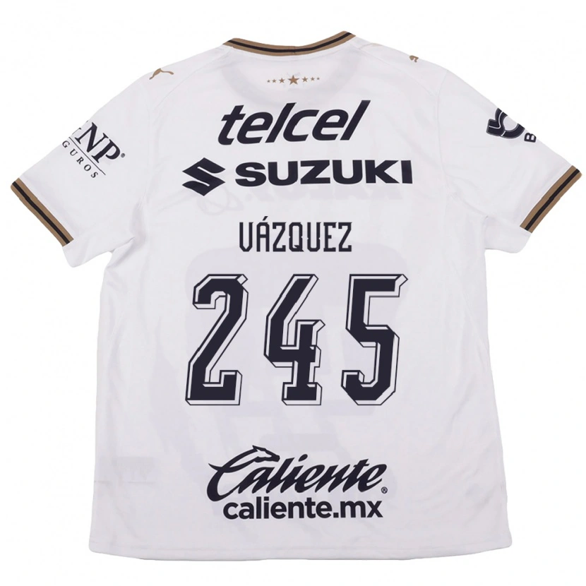 Danxen Homem Camisola Austin Vázquez #245 Branco Preto Marrom Alternativa 2026/27 Camisa