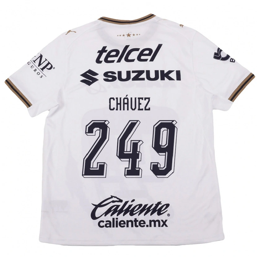 Danxen Homem Camisola José Chávez #249 Branco Preto Marrom Alternativa 2026/27 Camisa
