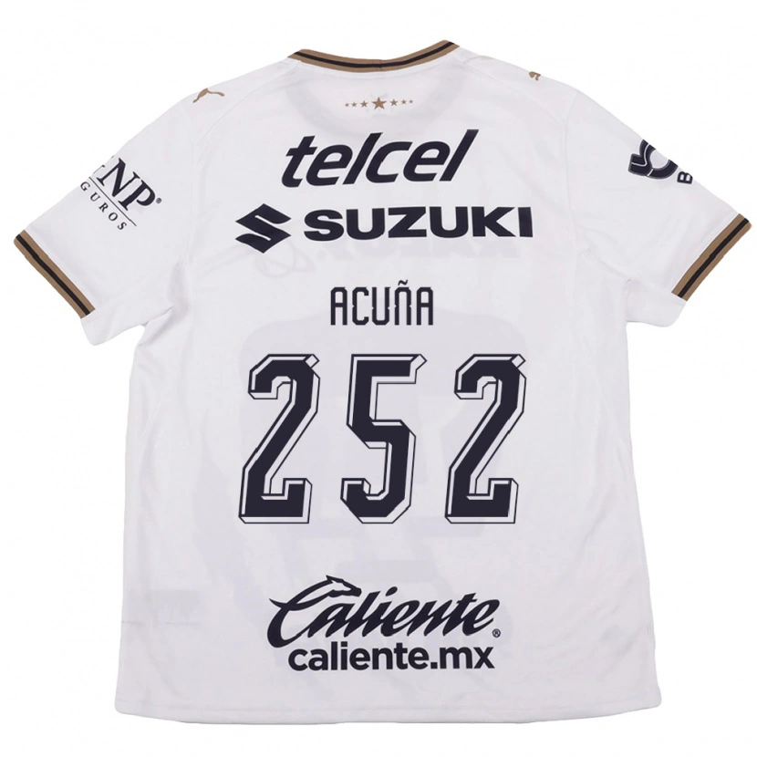 Danxen Homem Camisola José Acuña #252 Branco Preto Marrom Alternativa 2026/27 Camisa