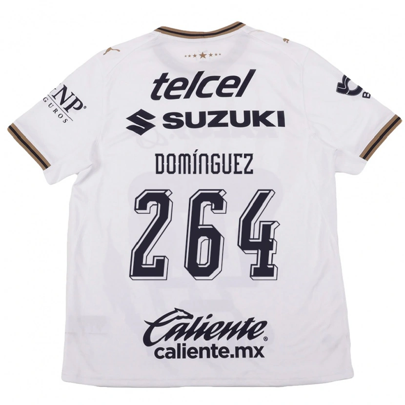 Danxen Homem Camisola Gerardo Domínguez #264 Branco Preto Marrom Alternativa 2026/27 Camisa