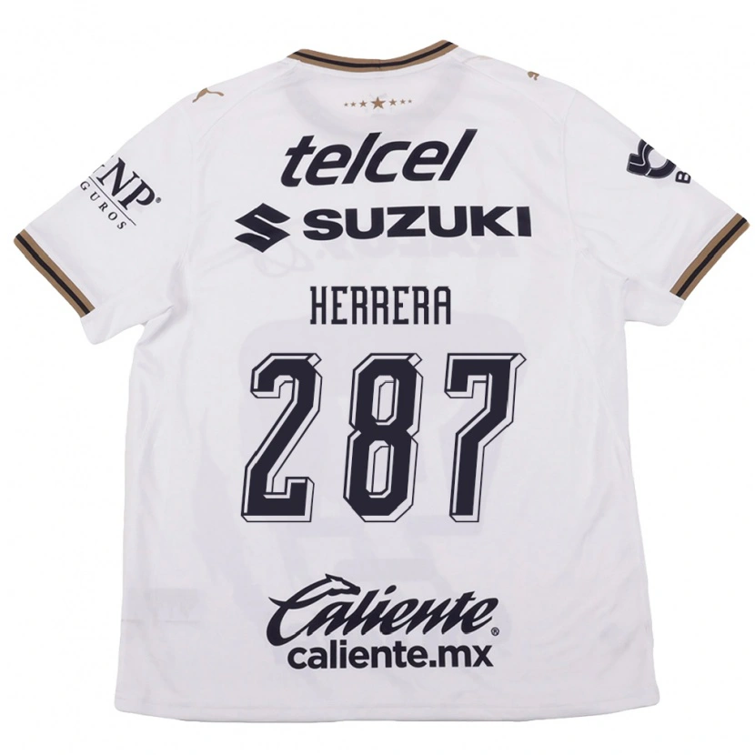 Danxen Homem Camisola Sebastián Herrera #287 Branco Preto Marrom Alternativa 2026/27 Camisa