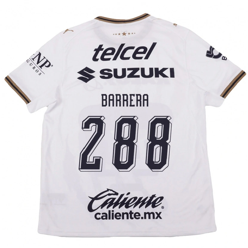 Danxen Homem Camisola Diego Barrera #288 Branco Preto Marrom Alternativa 2026/27 Camisa