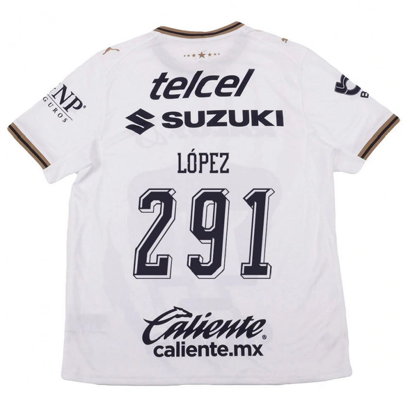 Danxen Homem Camisola Javier López #291 Branco Preto Marrom Alternativa 2026/27 Camisa
