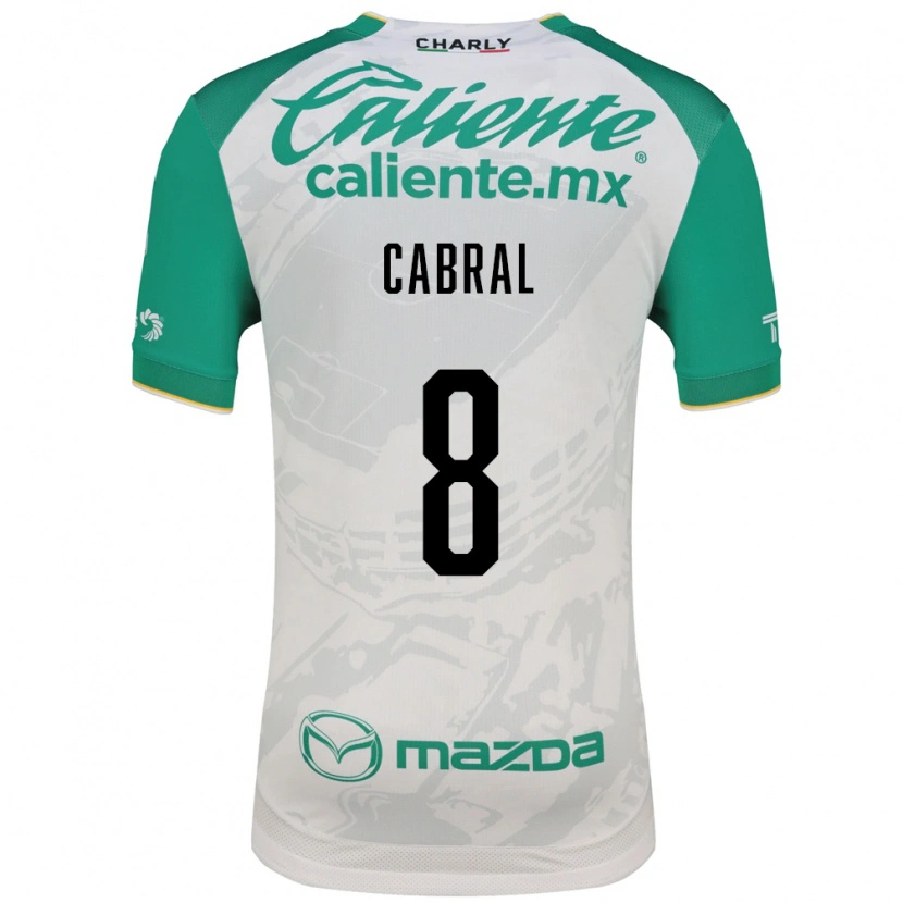 Danxen Homem Camisola Luciano Cabral #8 Verde Claro Branco Alternativa 2026/27 Camisa