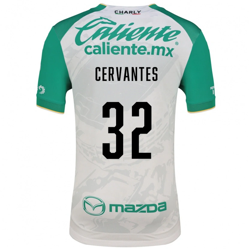 Danxen Homem Camisola Luis Cervantes #32 Verde Claro Branco Alternativa 2026/27 Camisa