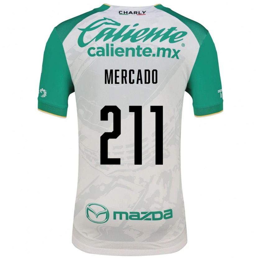 Danxen Homem Camisola Diego Mercado #211 Verde Claro Branco Alternativa 2026/27 Camisa