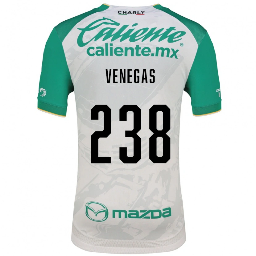 Danxen Homem Camisola Luis Venegas #238 Verde Claro Branco Alternativa 2026/27 Camisa
