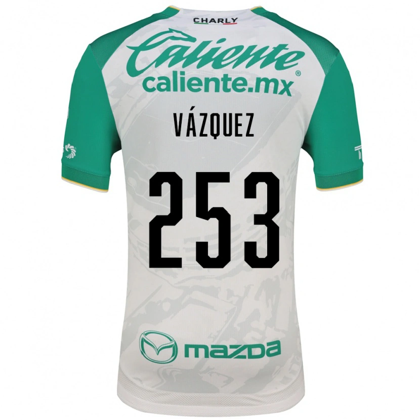 Danxen Homem Camisola Héctor Vázquez #253 Verde Claro Branco Alternativa 2026/27 Camisa