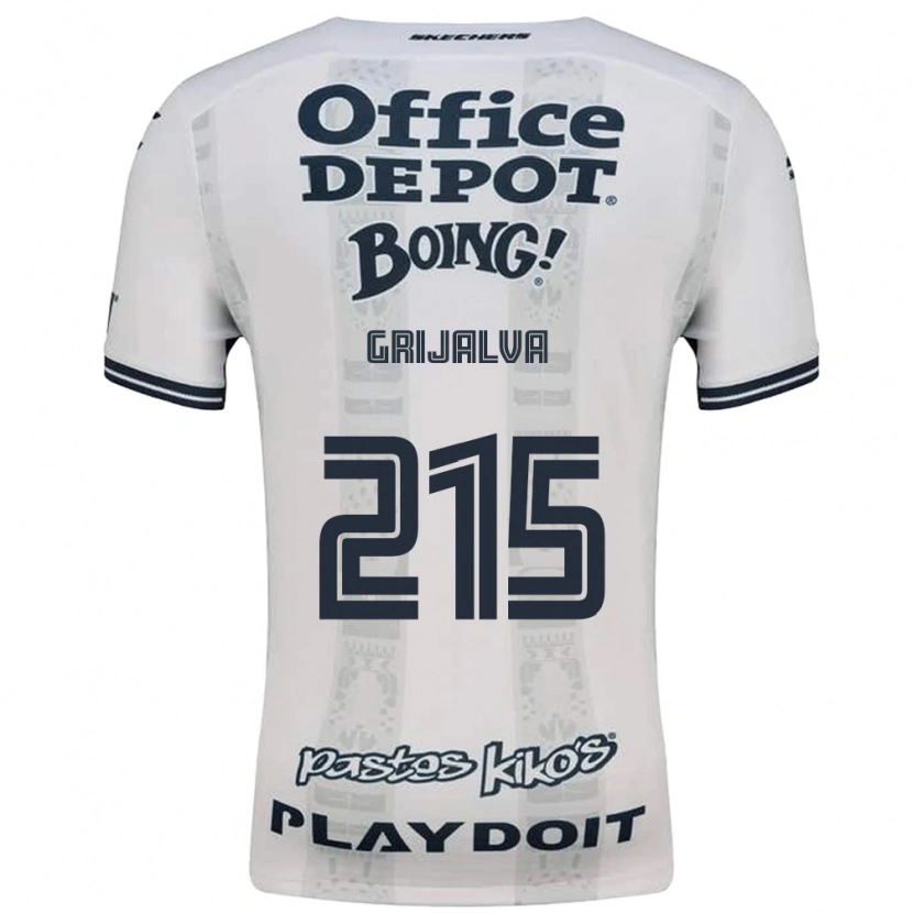 Danxen Homem Camisola Leonardo Grijalva #215 Vermelho Branco Preto Alternativa 2026/27 Camisa