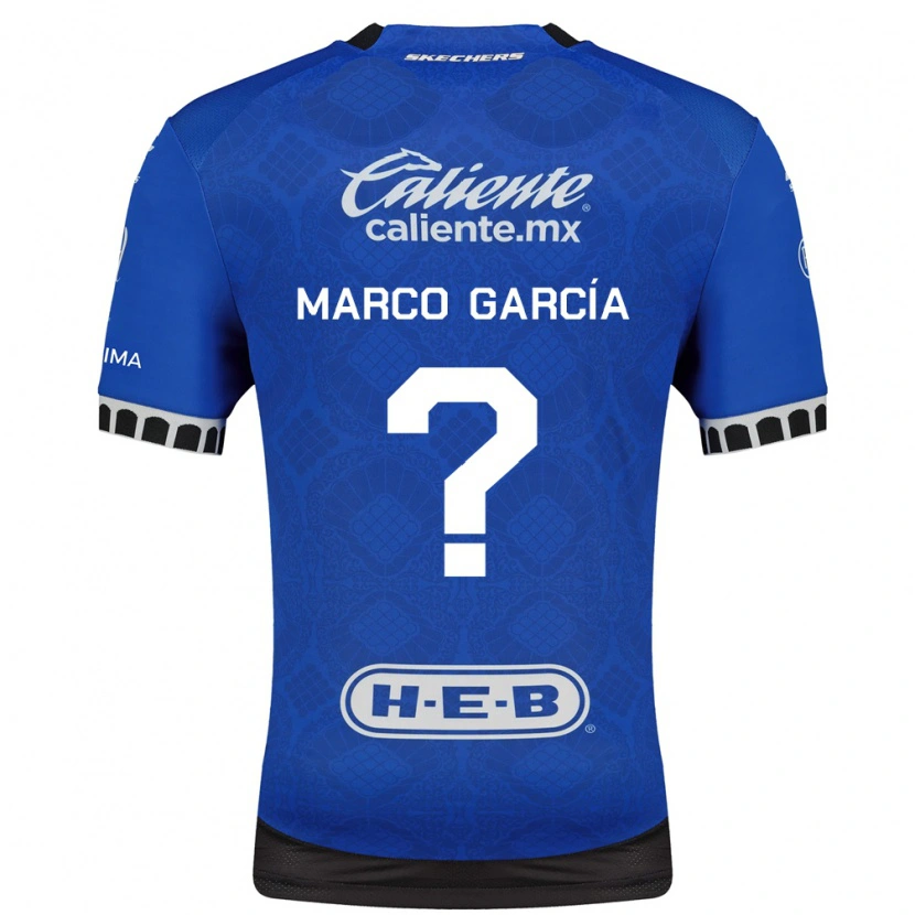 Danxen Homem Camisola Marco Garcia #0 Azul Real Branco Preto Alternativa 2026/27 Camisa