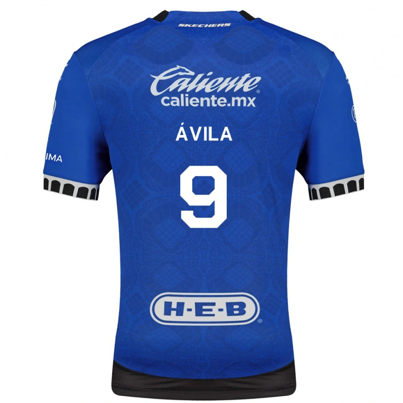 Danxen Homem Camisola Alí Ávila #9 Azul Real Branco Preto Alternativa 2026/27 Camisa