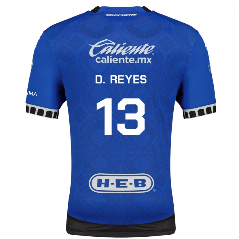 Danxen Homem Camisola Diego Reyes #13 Azul Real Branco Preto Alternativa 2026/27 Camisa