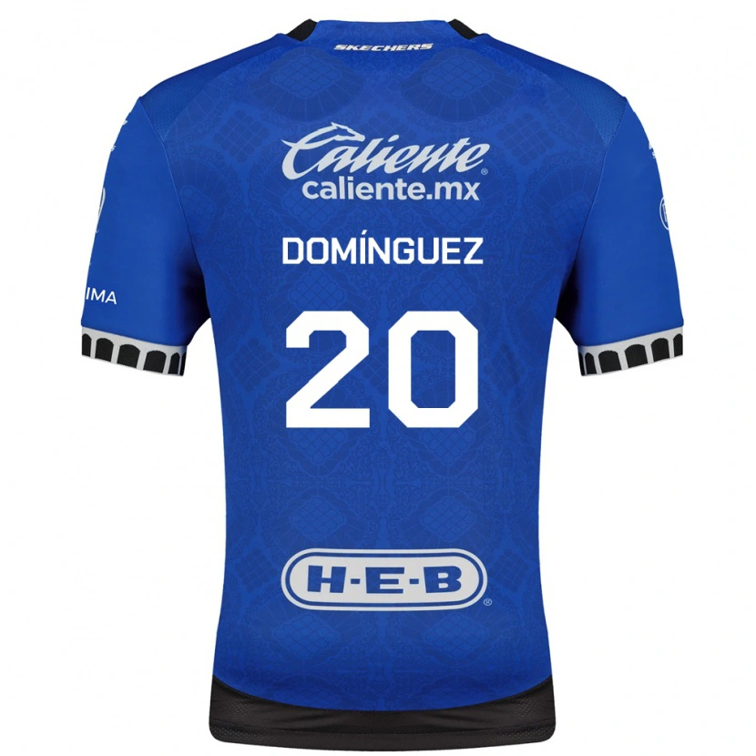 Danxen Homem Camisola Misael Dominguez #20 Azul Real Branco Preto Alternativa 2026/27 Camisa