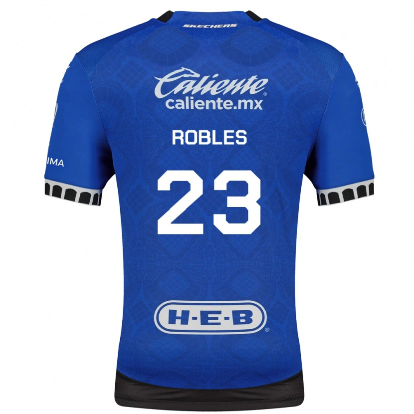 Danxen Homem Camisola Juan Robles #23 Azul Real Branco Preto Alternativa 2026/27 Camisa