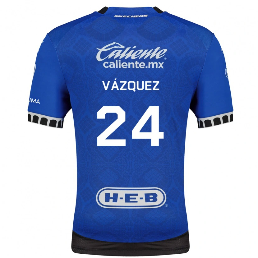 Danxen Homem Camisola Brayton Vázquez #24 Azul Real Branco Preto Alternativa 2026/27 Camisa