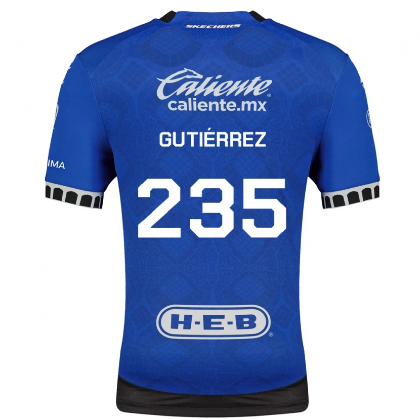 Danxen Homem Camisola Luis Gutiérrez #235 Azul Real Branco Preto Alternativa 2026/27 Camisa
