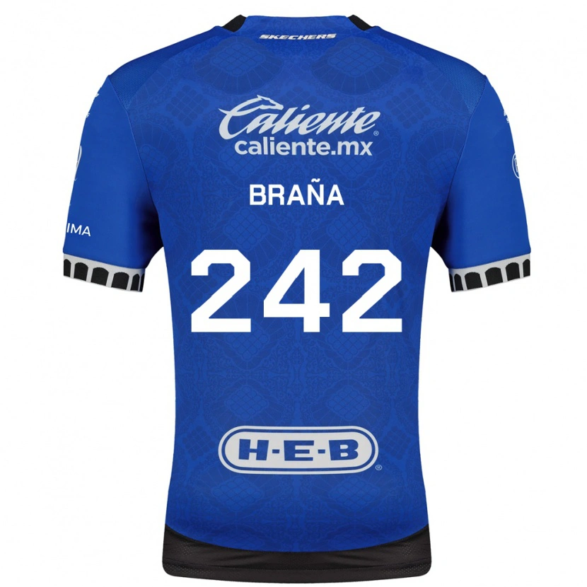 Danxen Homem Camisola Armando Braña #242 Azul Real Branco Preto Alternativa 2026/27 Camisa