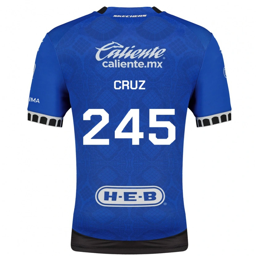 Danxen Homem Camisola Leonardo Cruz #245 Azul Real Branco Preto Alternativa 2026/27 Camisa