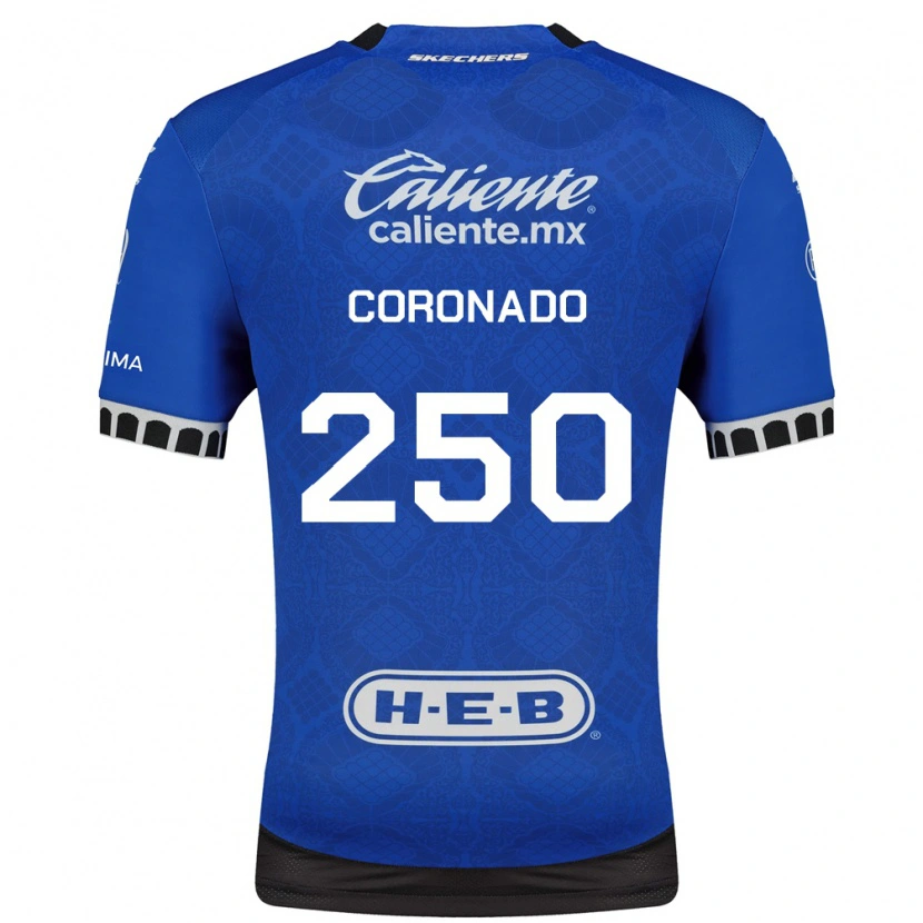 Danxen Homem Camisola Maximiliano Coronado #250 Azul Real Branco Preto Alternativa 2026/27 Camisa