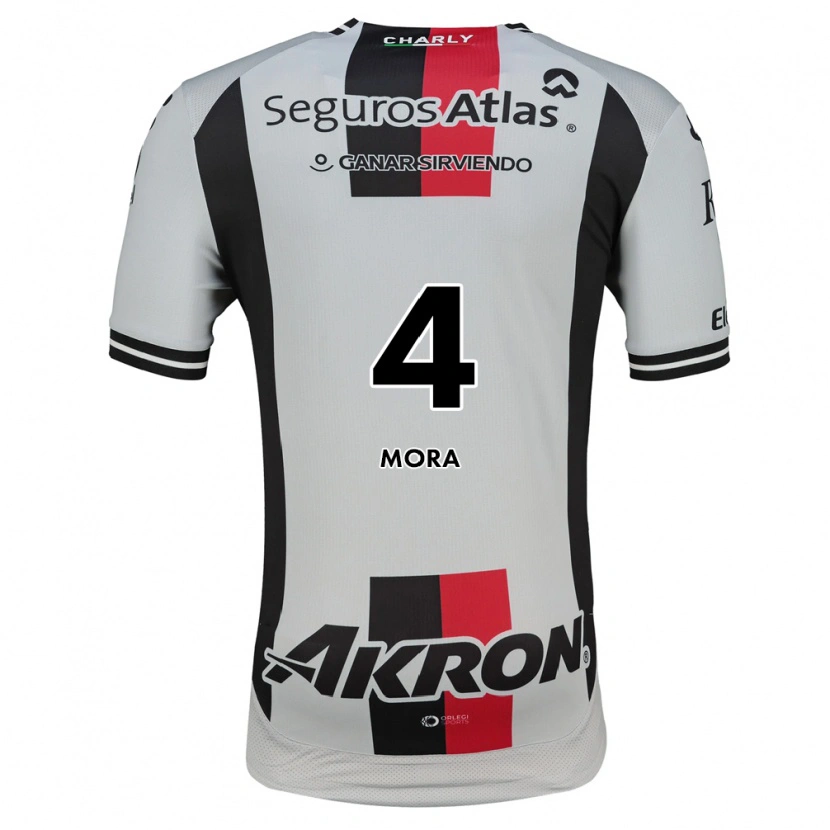 Danxen Homem Camisola Adrián Mora #4 Branco Vermelho Preto Alternativa 2026/27 Camisa