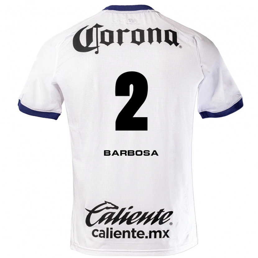 Danxen Homem Camisola Diego Barbosa #2 Branco Azul Preto Alternativa 2026/27 Camisa